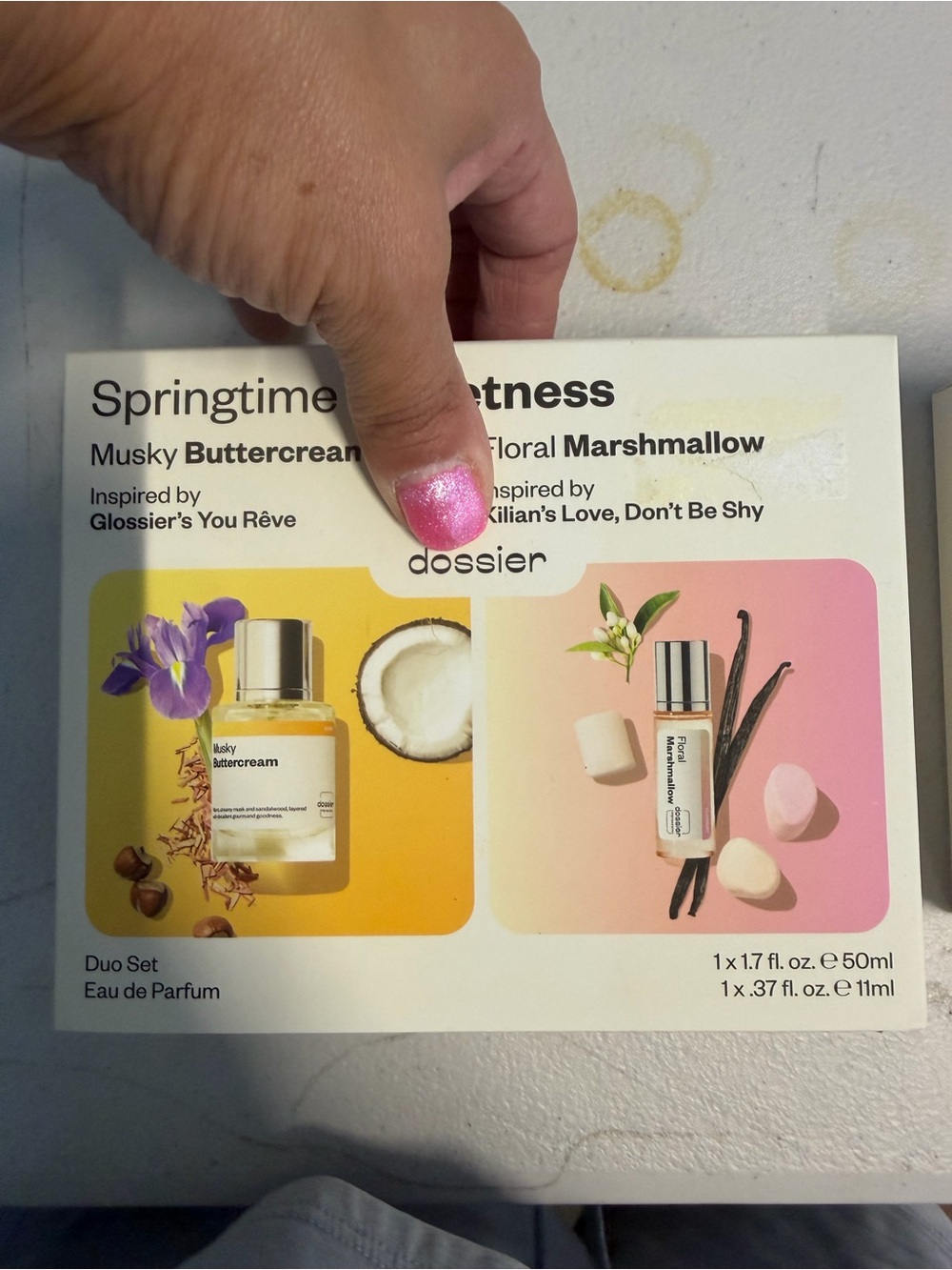 Dossier Springtime Sweetness Duo — Buttercream (Yellow) & Marshmallow (Pink)